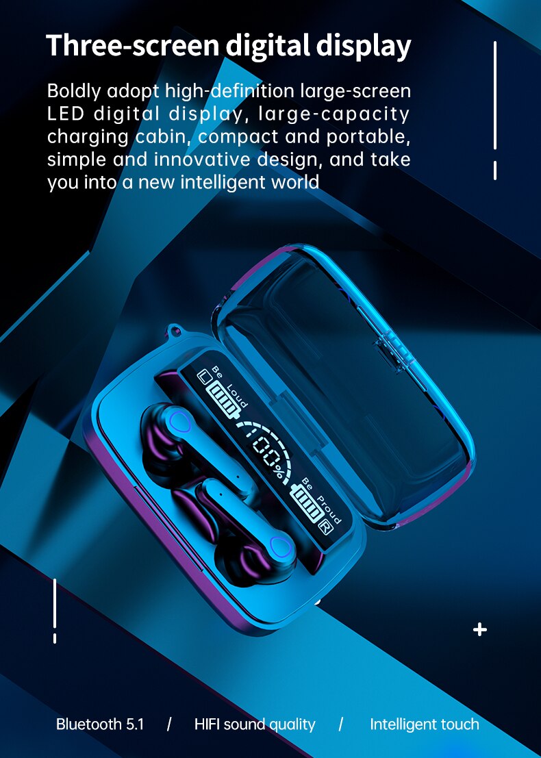 M19 Earbuds Heavy Duty TWS Earphone - Image 2