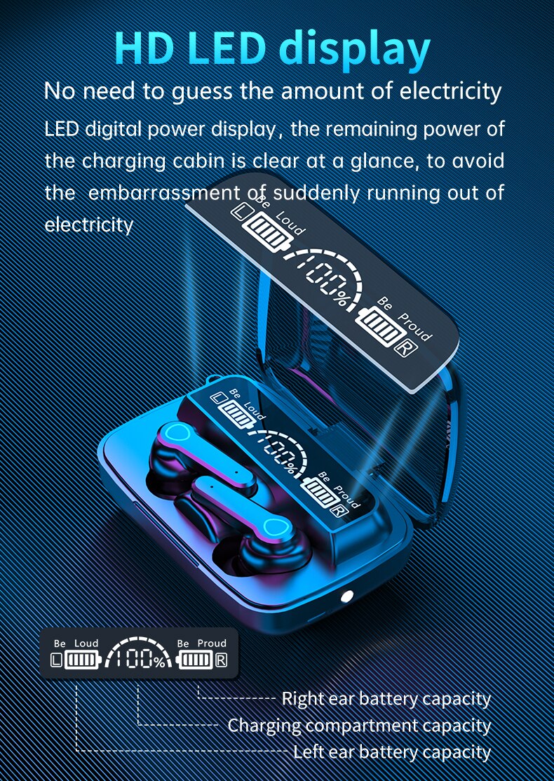 M19 Earbuds Heavy Duty TWS Earphone - Image 3