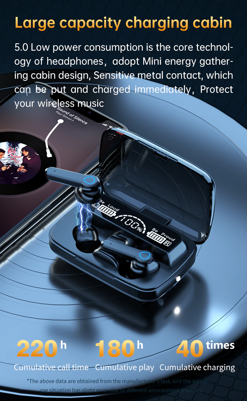 M19 Earbuds Heavy Duty TWS Earphone - Image 5